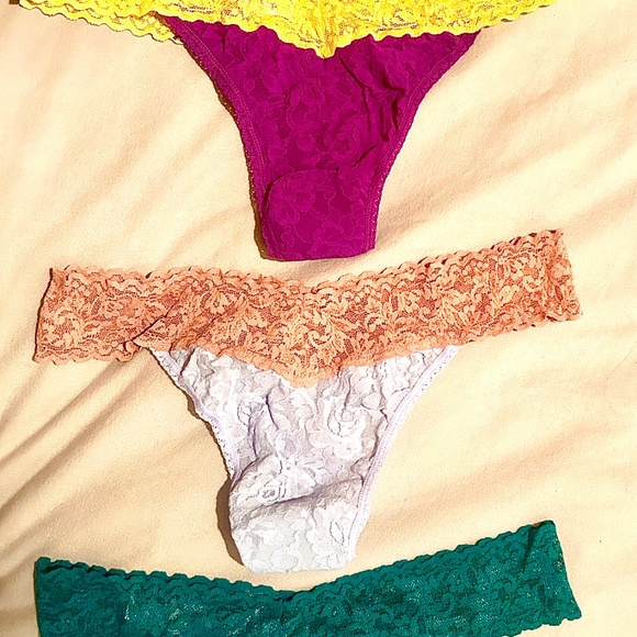 HANKY PANKY  - 2 Tone - women original rise thong 3 Pack - Picture 2 of 3